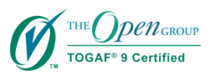 Zertifikat der Open Group für die abgeschlossene TOGAF 9 Prüfung