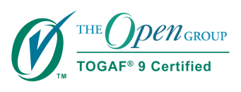 Bild zeigt Logo der Open Group für die abgeschlossene TOGAF 9 Certified Prüfung